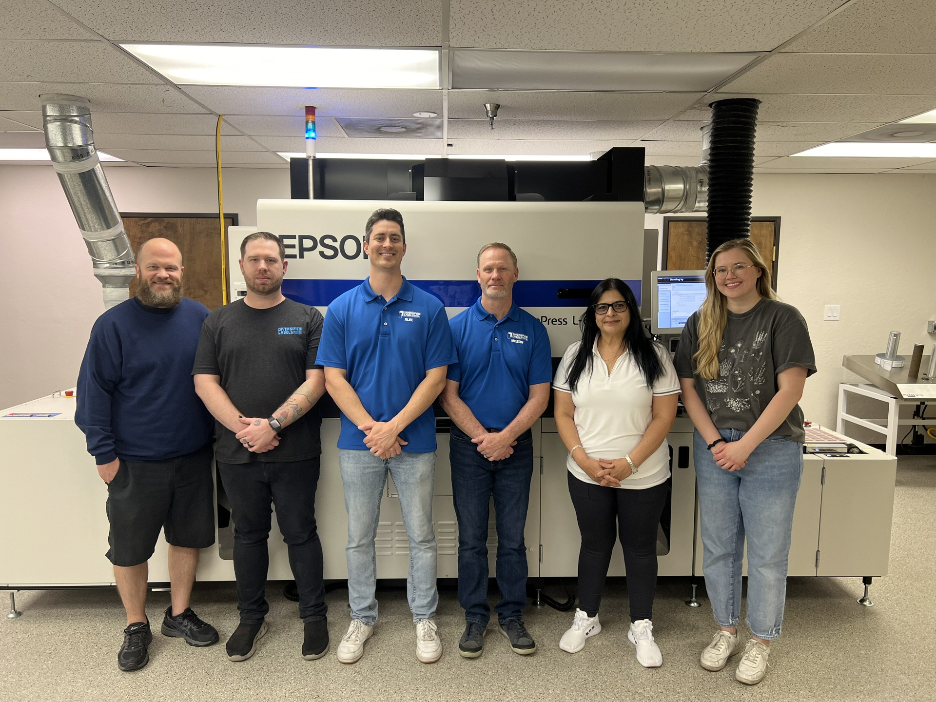 Diversified Labels in Arizona Installs Epson SurePress L-6534VW